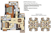 Affordable flats in Noida Extension Floor Plan