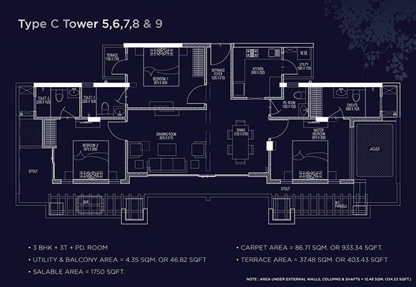Type C-penthouse in Noida Extension(Tower5,6,7,8 & 9)