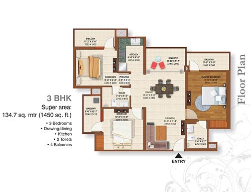 2/3 bhk Ready to Move Apartments in Greater Noida