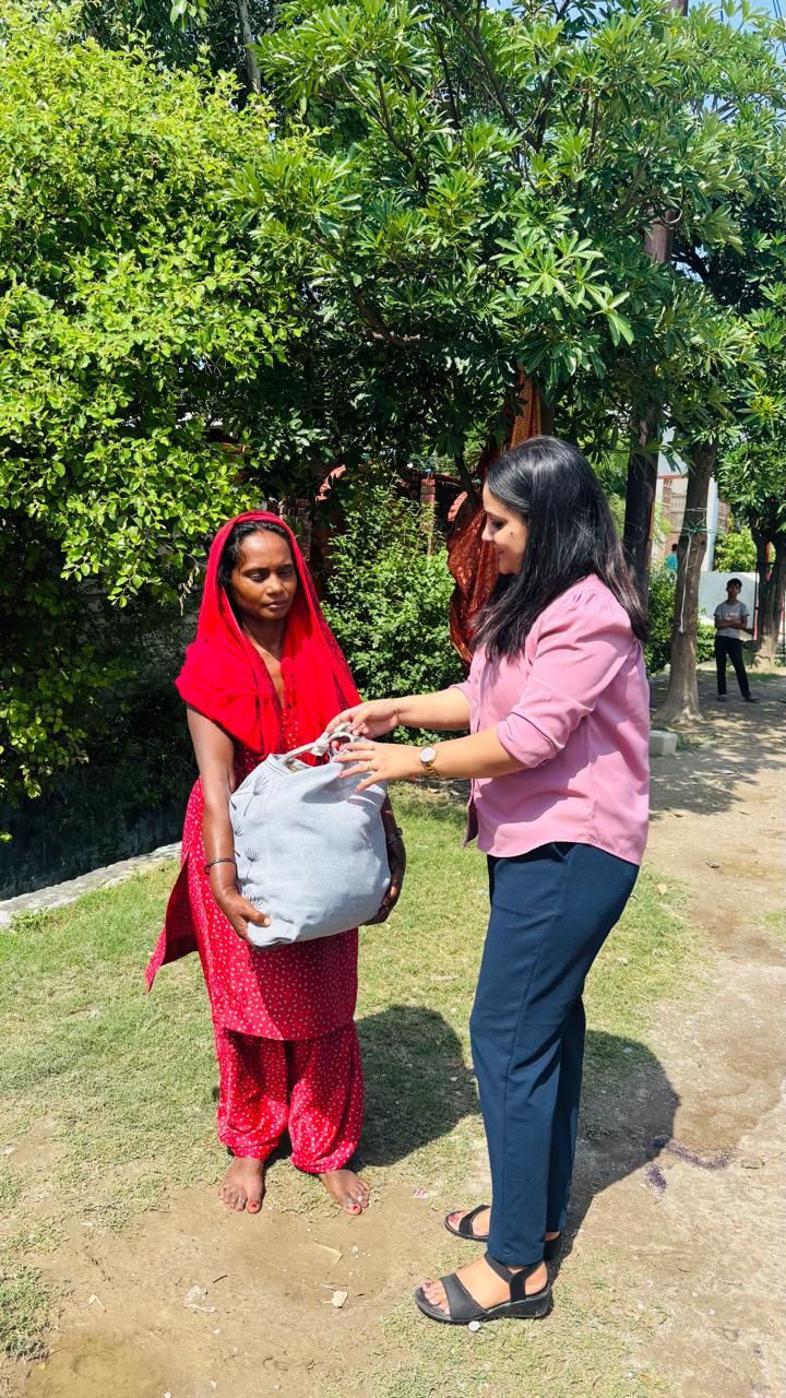 food distribution in slums area