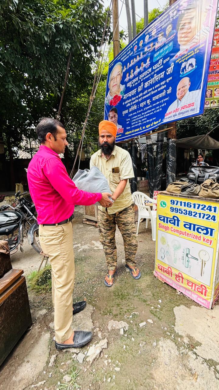food distribution in slums area