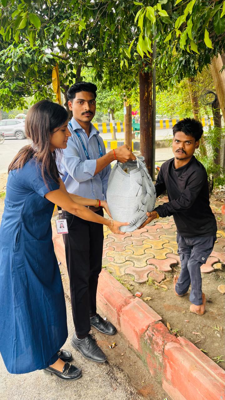 food distribution in slums area